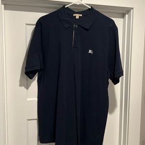 Burberry Polo Shirt - 100% AUTHENTIC - Men’s Large - Navy